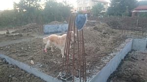 Бриз, Варна, Обратен насип на фондамент - къщи 1 и 2