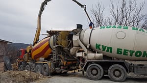 бетон-помпа, къща 4, последна плоча, Бриз, Врана