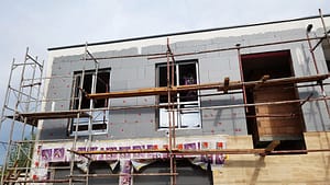 Монтиране на дограмата на западна фасада